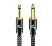 Impeto Cavo Strumento, Alta Qualità Audiophile Cavo 6,35 mm 1/4" Jack per Chitarra Elettrica Per Performance Basso, Mandolino Elettrico, Audio Professionale 1m