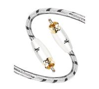 Impeto Cavo Subwoofer Cavo per Subwoofer Cable Coassiale Audio RCA Audio Alta qualità audiofila Stereo OFC, Risoluzione, per Lettore CD, Amplificatore Blue-ray, TV 1 metri