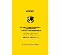 Impfbuch: Impfausweis | Impfpass | Stabiles Format 10x15cm ( etwa A6 ) | Aktuelle Version mit Spalte für die COVID-19 und Zoster- Schutzimpfungen