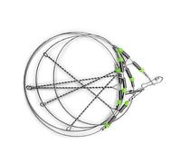 Impianti da pesca con girelle Snap Connect Beads Line Tackle Leader in acciaio inossidabile Tracce di filo con girelle tracce di filo Rig Attrezzatura d'acqua dolce salata