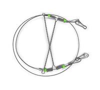 Impianti da pesca con girelle Snap Connect Beads Line Tackle Leader in acciaio inossidabile Tracce di filo con girelle tracce di filo Rig Attrezzatura d'acqua dolce salata