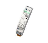Impianti elettrici Contattore CA for uso domestico su guida DIN WCT-25A 2P 16A/20A/25A 220V/230V 50/60HZ (Color : WTC-20A 2NO, Size : 220V)