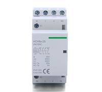 Impianti elettrici Contattore DC HCH8s-25 4P 16A 25A 4NO 2NO2NC DC12V DC24V Contattore domestico automatico su guida Din (Size : 4P 25A 2NO2NC DC24V)