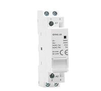 Impianti elettrici Contattore domestico modulare automatico AC220V 2P 16A 20A 25A 2NC 2NO 1NO1NC 50/60Hz 1 pz (Size : 1P 25A 1NO)