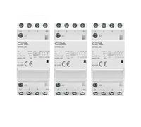 Impianti elettrici Contattore domestico modulare automatico su guida Din AC230V 4P 25A 4NO 2NO2NC 3NO1NC 50/60Hz 3P 25A 3NO (Size : 4P 25A 3NO1NC)