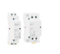 Impianti elettrici Contattore modulare AC for uso domestico su guida Din HCH8-25A 2P 4P 40A 63A 100A 220V con interruttore di controllo manuale 1 pz (Color : 2P, Size : 25A-1NO1NC)