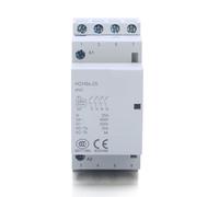 Impianti elettrici HCH8s-25 Contattore DC24V DC230V Bobina AC230V 25A 4NO Contattore modulare automatico Tipo su guida Din 1 Pz (Size : 25A 4NO DC AC230V)