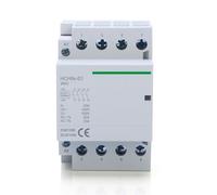 Impianti elettrici HCH8s-63 Contattore modulare 40A 4P 63A 4NO 4NC 2NO2NC 220V 110V 120V 24V Contattore automatico for uso domestico su guida Din 50/60Hz (Size : 4P 63A 4NC DC24V)