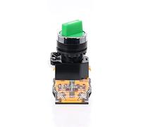 Impianti elettrici Interruttore Encoder 1pcs 22mm Selettore autobloccante 1NO1NC 2 Posizioni Interruttori rotanti DPST 4 Viti 10A400V Interruttore manopola di alimentazione ON/Off (Size : Green)