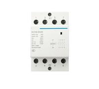Impianti elettrici NCH8-63/40 Contattore su guida DIN a 4 poli 63A 4NO Contattori modulari for uso domestico Contattore CA modulare (Size : NCH8-63A-40 4NO)