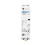 Impianti elettrici TOCT1 2P 25A CA 220 V/230 V 50/60 HZ Guida Din Contattore modulare CA for uso domestico 110 V 230 V 24 V NO NC (Color : 24V, Size : 1NO)