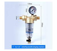 Impianto ad osmosi inversa, 40μm Filtrazione ad alta efficienza Pre-filtro Acqua di rubinetto Famiglia Tutta la casa Centrale 3T Tubo di flusso grande Filtro in ottone for controlavaggio(8)