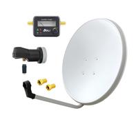 Impianto antenna satellitare 60 cm singolo LNB 1 partecipante Satfinder 2x sp...