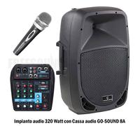 Soundsation Go-Sound 8A Cassa Acustica da 8 Diffusore Amplificato Attivo 320 Wat