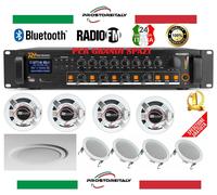 IMPIANTO AUDIO FILODIFFUSIONE PER GRANDI SPAZI DA 1000 A 2000 METRI QUADRI CIRCA