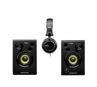Impianto audio per DJ HERCULES DJMonitor 32 + HDP DJ45 - 2 altoparlanti DJ da 15 W + cuffie DJ - Nero