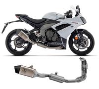 Impianto Completo ARROW E5 Veloce in Titanio per TRIUMPH DAYTONA 660 2024.
