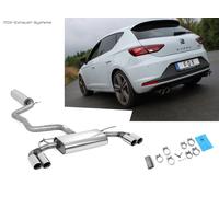 Impianto Completo da Kat Seat Leon 5F Cupra 300 + R 310 Ogni 2x80mm Doppelw
