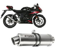 Impianto Completo di scarico Storm by Mivv Gp acc Suzuki Gsx-s 125 2017 > 2020