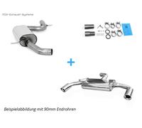 Impianto Completo Duplex Da Kat VW Golf 6 GTI 1x100mm Rotondo Arrotolato