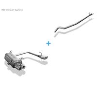 Impianto Completo Duplex Racing Da Kat. Opel Corsa C 2x76mm Rotondo Arrotolato