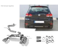 Impianto Completo Duplex Racing Da Kat. VW Golf 6 2x80mm Rotondo Arrotolato