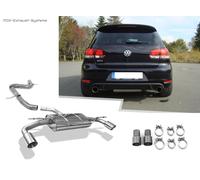 Impianto Completo Duplex Racing Da Kat. VW Golf 6 GTI 1x100Mm Rotondo Affilato