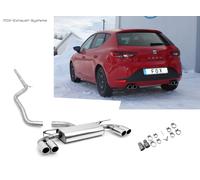 Impianto Completo Duplex Racing Da OPF Seat Leon 5F 2.0L TSI 2X80MM