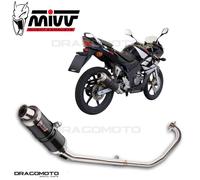 H.043.LXB - Impianto Completo Scarico Mivv GP Steel Black Honda CBR 125 R 04>