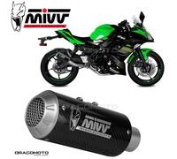 MIVV SCARICO COMPLETO + RACING NOCAT MK3 CARBONIO KAWASAKI Z650 Z-650 2019 19