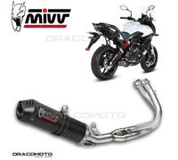 Scarico Completo MIVV Oval Carbonio cc per Kawasaki Versys 650 2015 > 2020