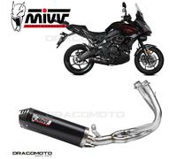 K.055.LZC - Scarico Completo MIVV OVAL Inox Nero KAWASAKI Versys 650 (21-23)