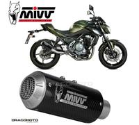 MIVV SCARICO COMPLETO + RACING NOCAT MK3 CARBONIO KAWASAKI Z650 Z-650 2019 19