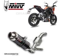 KT.009.LXB - Scarico Completo Mivv SPORT GP STEEL BLACK KTM DUKE 125 11> 200 12>