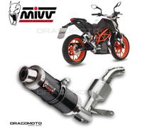 KT.012.LXB - Scarico Completo Mivv SPORT GP STEEL BLACK KTM 390 DUKE 13-