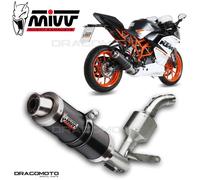 KT.015.LXB - Scarico Completo Mivv GP STEEL BLACK KTM RC 390 14-