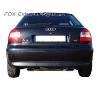 Impianto Completo Racing Da Catalizzatore Audi A3 8L Quattro 130x50mm Flachoval