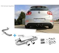 Impianto Completo Racing Da Kat Design R32 VW Golf 5 GTI E GTD 2x90mm Rotondo