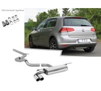 Impianto Completo Racing Da Kat VW Golf 7 1.2 1.4TSI 1.6TDI 2x80 Doppia Parete