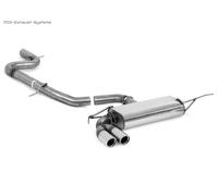 Impianto Completo Racing Da Kat. VW Scirocco 3 1.4L 2x76Mm Rotondo Arrotolato