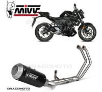 Scarico Completo MIVV Impianto Completo Inox Nero per YAMAHA YZF R3 2015 > 2023