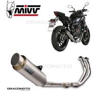 Scarico Completo MIVV GP PRO Titanio Alto per Yamaha Mt-07 2014 > 2020