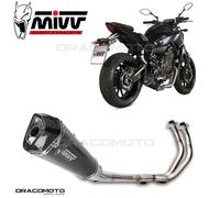 Scarico Completo MIVV Delta Race Nero Acciaio inox per Yamaha Mt-07 2014 > 2020