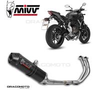 Mivv Scarico Completo YAMAHA MT-07 / FZ-07 2014 > 2022 OVAL CARBON carbon cap