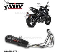 Scarico Completo MIVV Oval Carbonio Con Coppa Carbonio Yamaha Mt-09 2013 > 2020