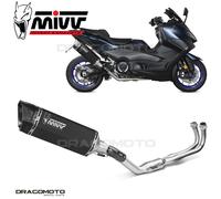 Y.073.LR1XB - Scarico Completo MIVV SR-1 Nero YAMAHA T-MAX 560 (22-23)