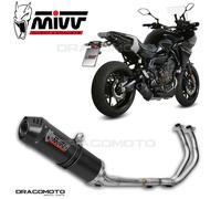 Impianto di scarico completo Mivv OVAL Carbonio Yamaha Tracer 7 GT 2021 > 2023