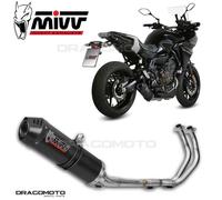 Impianto di scarico completo Mivv OVAL Carbonio Yamaha Tracer 7 GT 2021 > 2023
