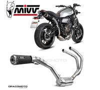Scarico Completo MIVV Ghibli Nero Acciaio inox Alto Yamaha Xsr 700 2016 > 2022