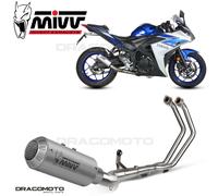 Scarico Completo MIVV Impianto Completo Inox per YAMAHA YZF R25 2015 > 2023